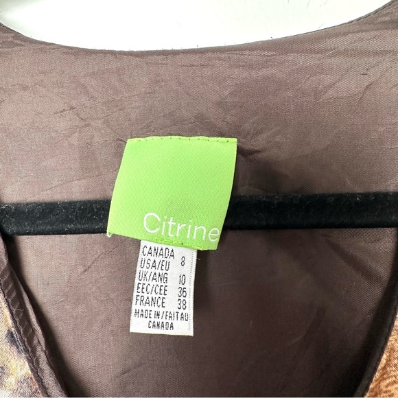 Boho Y2K Leopard Print Bias Cut Split Sleeve Asymmetrical Dress V-Neck Satin - Picture 3 of 12